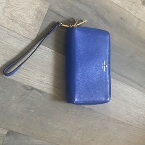 Blue Kate spade Wristlet